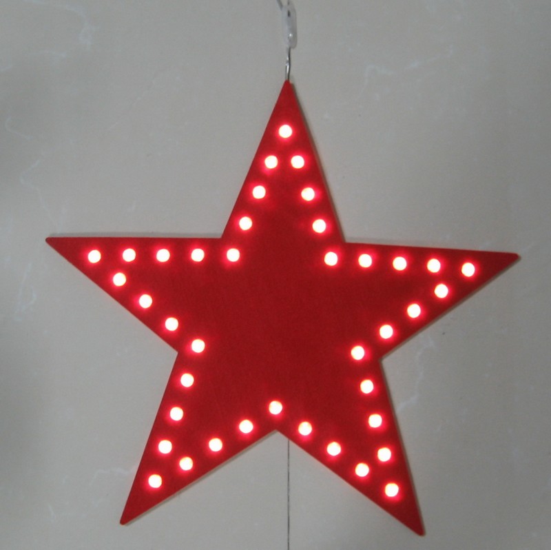 FY-002-B13 Crăciun LED STAR  FY-002-B13 de Craciun ieftine cu LED-uri STAR FELT covor bec lumina - Gama de lumina covormade in China