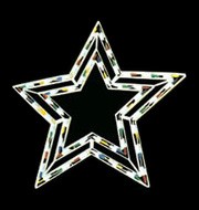 Crăciun stele din plastic ca Craciun ieftine stele din plastic cadru de lumina bec - Lumini de plastic cadrumade in China