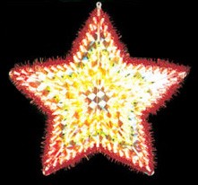 Crăciun stele din plastic cadru lumina bec Craciun ieftine stele din plastic cadru de lumina bec
