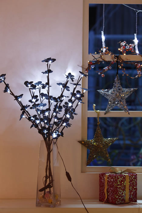 FY-50017 LED pas cher branche d'arbre petite lampe à ampoule de lumières de Noël DEL