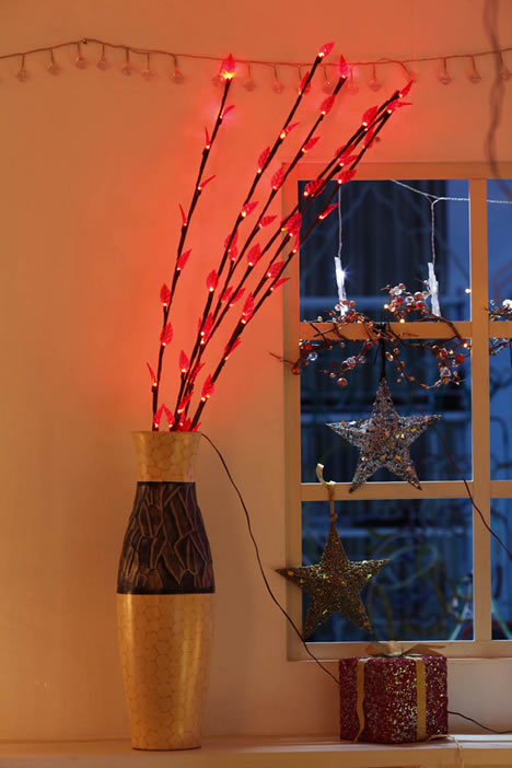 FY-50019 LED pas cher branche d'arbre petite lampe à ampoule de lumières de Noël DEL