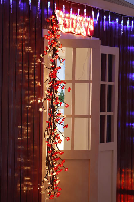 FY-50022 LED pas cher branche d'arbre petite lampe à ampoule de lumières de Noël DEL