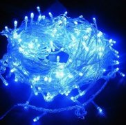 Albastru 144 Superbright LED String lumini multifuncțional Clear cablu 24V de joasă tensiune Albastru 144 Superbright LED String lumini multifuncțional Clear cablu